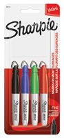 Sharpie 35113 Mini Permanent Marker, Fine Assorted Lead/Tip