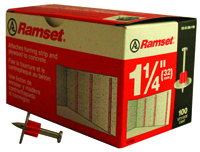 Ramset 1510SD Washered Pin, Steel, Zinc