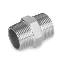 HEX NIPPLE STAINLESS STEEL 1"