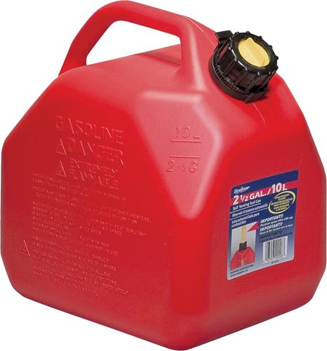 Scepter 07079 Gas Can with CRC, 2.5 gal Capacity, Polyethylene, Red