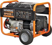 GENERAC 5976 Heavy-Duty Portable Generator, 6500 to 8125 W, 120/240 V,