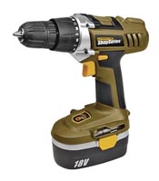 ROCKWELL Shop Series RC2804K2 Drill/Driver, 18 V Battery, Nickel-Cadmium Battery, 3/8 in Chuck