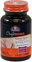 Elmers E425 No-Wrinkle Rubber Cement, 4 oz Bottle