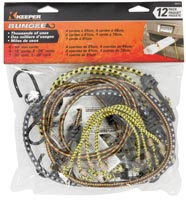 KEEPER 06320-10 Bungee Cord, Steel End, Rubber