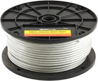 CABLE 1/8-3/16 COATED BK 250'