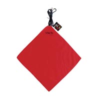 RED SAFETY FLAG W/BUNGEE 18X18