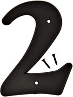 HY-KO 6 BLACK PLASTIC NUMBER #2