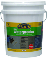 DAMTITE 03555 Latex Waterproofer, Liquid, White, 5 gal Pail