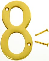 HY-KO 4 POLISHED BRASS NUMBER 8