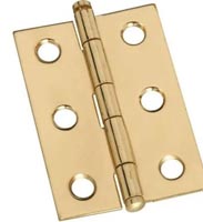 CABINET HINGE BRIGHT BRASS 1-1/4