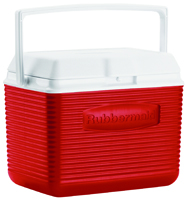 Rubbermaid FG2A1104MODRD Cooler, 10 qt Cooler, Modern Red