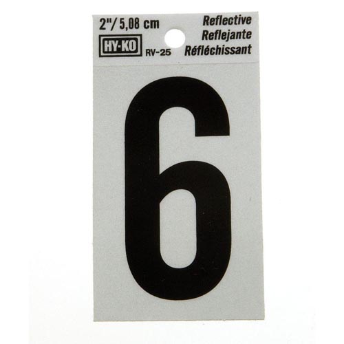 HY-KO 1 REFLECTIVE NUMBER #6