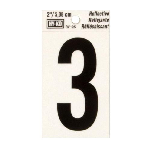 HY-KO 3 REFLECTIVE NUMBER (3)