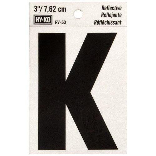 HY-KO 3 REFLECTIVE LETTER (K)