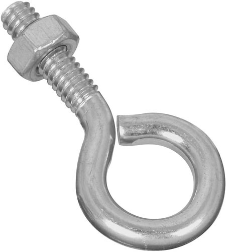 STANLEY ZINC EYE BOLT W/NUT 1/4X