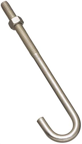 NATIONAL J-HOOK BOLT 3/8X7IN ZN