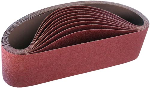 Mercer Industries 107060 3" x 24" Aluminum Oxide Sanding Belts 60Grit - 10