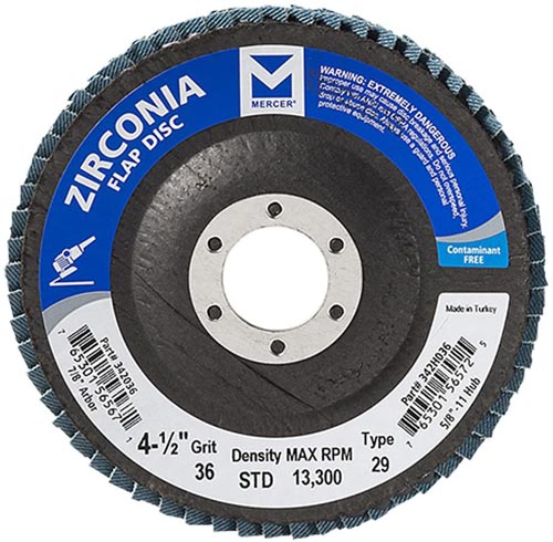 MERCER FLAP DISC PREMIUM ZIRCONI