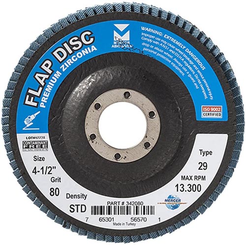 MERCER FLAP DISC PREMIUM ZIRCONI