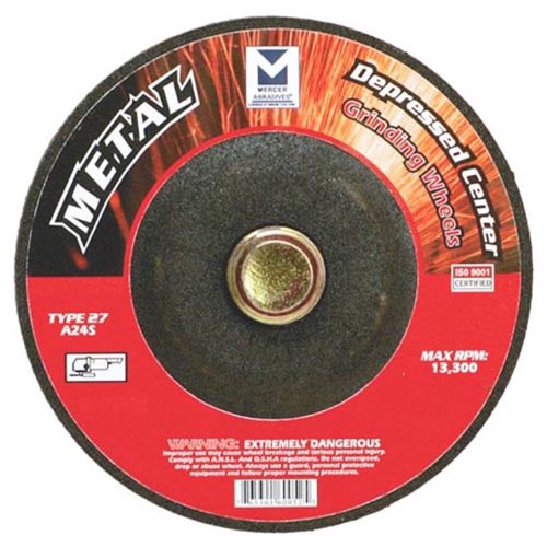 MERCER GRINDING WHEEL 4-1/2X7/8H