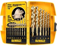 DeWALT DW1956 High Performance Drill Bit Set, Steel, Gold, Ferrous Oxide,