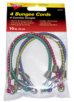 KEEPER 06051 Bungee Cord, Hook End, 10 in L, Rubber