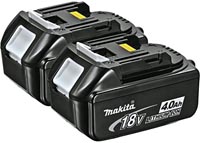 Makita BL1840-2 18V LXT Lithium-Ion 4.0Ah Battery, 2 Pack
