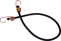 KEEPER 06182 Bungee Cord, Hook End, 32 in L, Rubber, Black