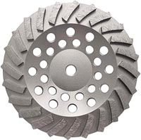 Mercer Abrasives 667400 Swirl Segmented Diamond Cup Wheel, 4-Inch