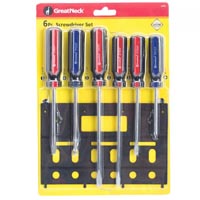 6 PIECE GREATNECK SCREWDRIVER IN TRAY