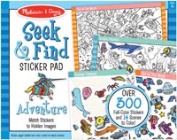 SEEK&FIND STICKER PAD ADVENTURE