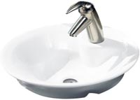 American Standard Morning Above Counter Bathroom Sink, White