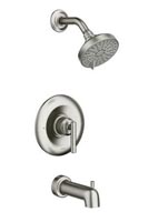 Moen Gibson Posi-Temp Tub and Shower Faucet - Spot Resist Brushed Nickel
