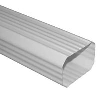 Downspout, 10 ft., 2x3 In., Wht