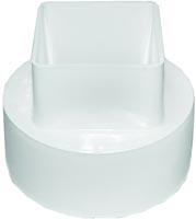 Genova or sub RW207 Raingo 4 Inch White Vinyl Raingo Downspout Adapter