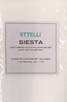 STT SIESTA QUEEN PILLO/CASE SNOW