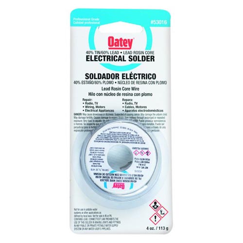Oatey&reg; - 40/60 Rosin Core Wire Solders