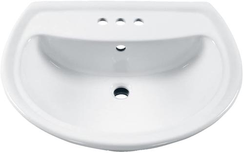 American Standard 0236004.020 Cadet Pedestal Lavatory Top with 3 Faucet