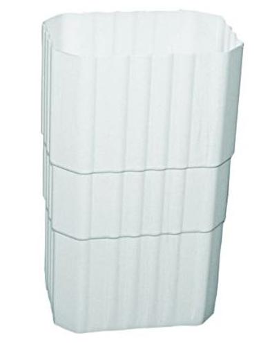 Genova or sub AW203 2 By 3 Inch White Vinyl Dounspout Coupler