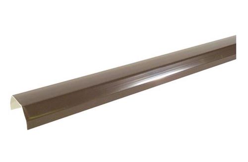 GENOVA RB100 Ridged Gutter, 10 ft L, 5 in W, Vinyl