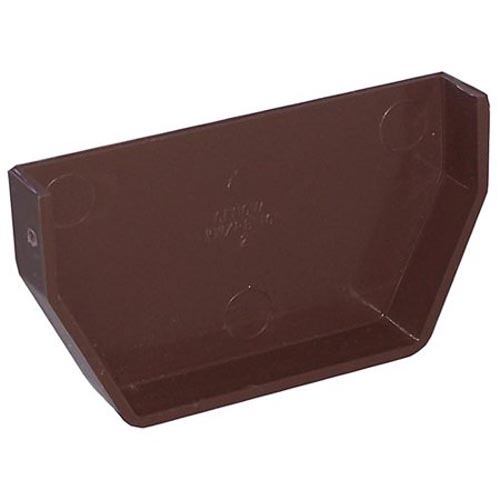 Genova or sub RB101 Brown Vinyl Gutter Inside End Cap