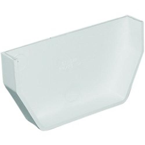 Genova or sub RW101 White Vinyl Gutter Inside End Cap