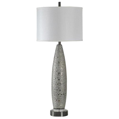 METALLIC CERAMIC LAMP FAB/SHADE