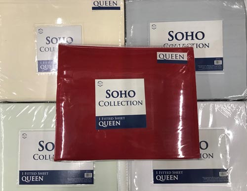 SOHO QUEEN FITTED SHEET NEUTRALS