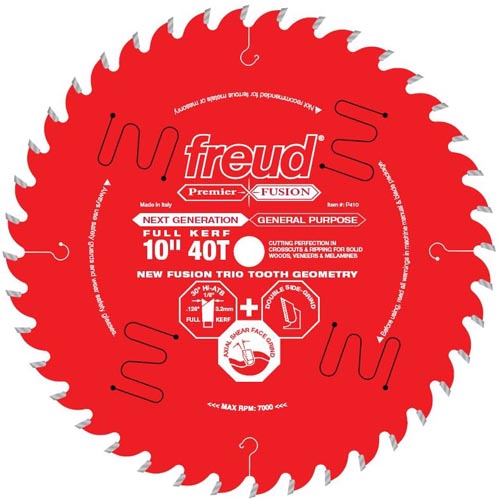 FREUD 10 X 40 X 5/8 PREMIER FUSI