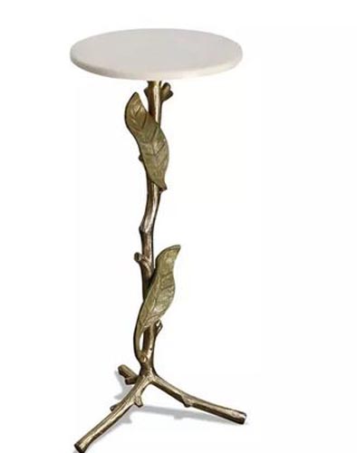 PATINA ACCENT TABLE ANT.GOLD