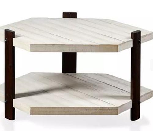 COURSE GRAIN 2-TIER COFFEE TABLE