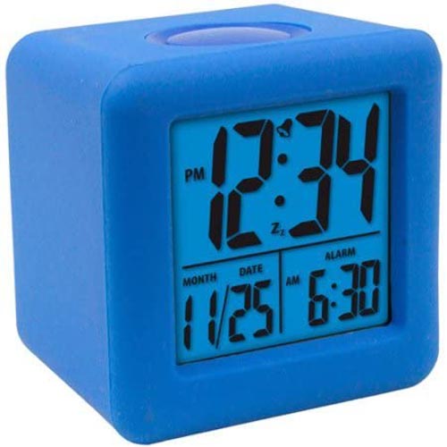 EQUITY SOFT CUBEM LCD ALARM BLUE