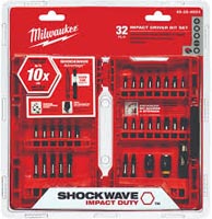 Milwaukee 48-32-4004 Heavy-Duty Drive Bit Set, Steel, 32-Piece