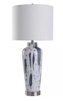 40In Painted & Glazed Ceramic Body Table Lamp 